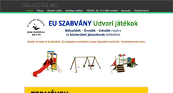 Desktop Screenshot of csuszda.eu